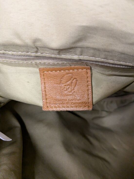 Piel Leather Backpack Large Brown Cognac Flap Buckle Unisex Work Travel Bag main image 10